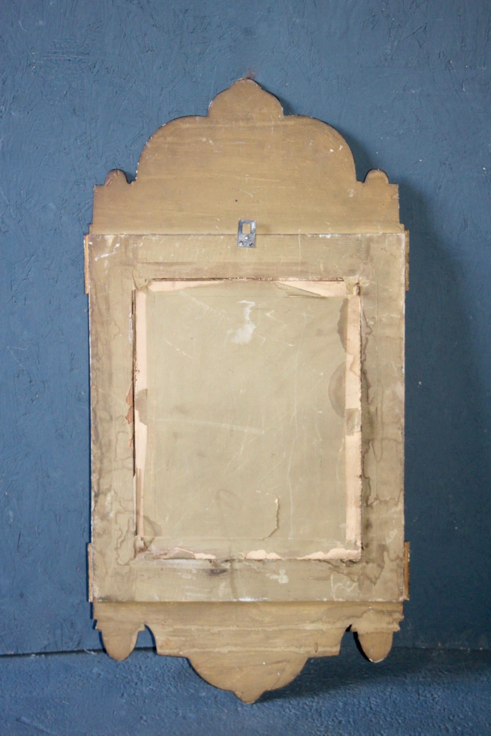 Swiss alp painted wall mirror For Sale 2