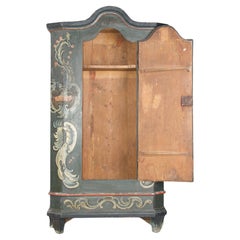 Swiss alp painted wardrobe dated 1760