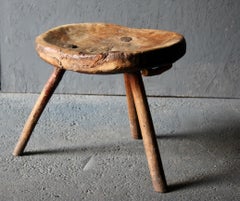Swiss alp pine stool