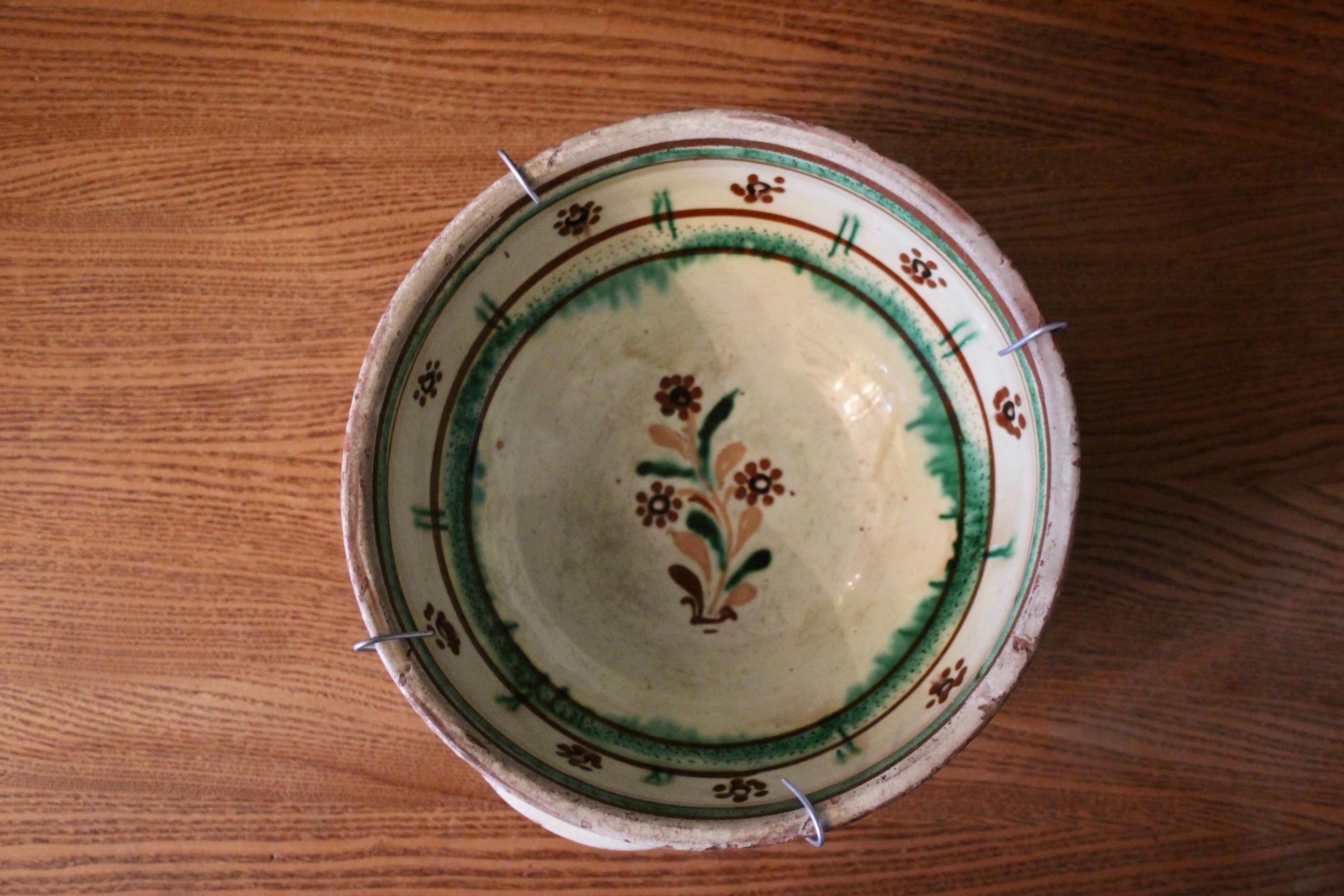 Swiss alp pottery ,some little damage see photo
