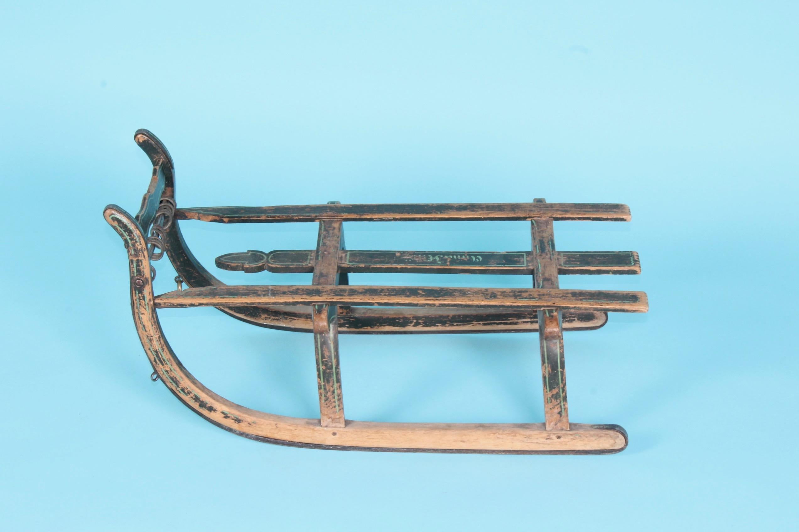 19th Century Swiss Alp Sledge