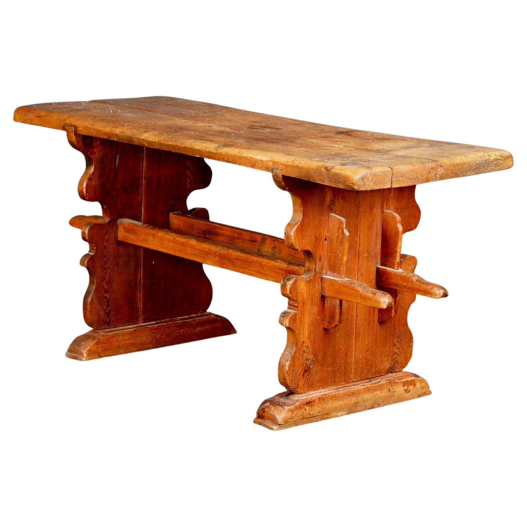 Swiss Alp Table Console For Sale