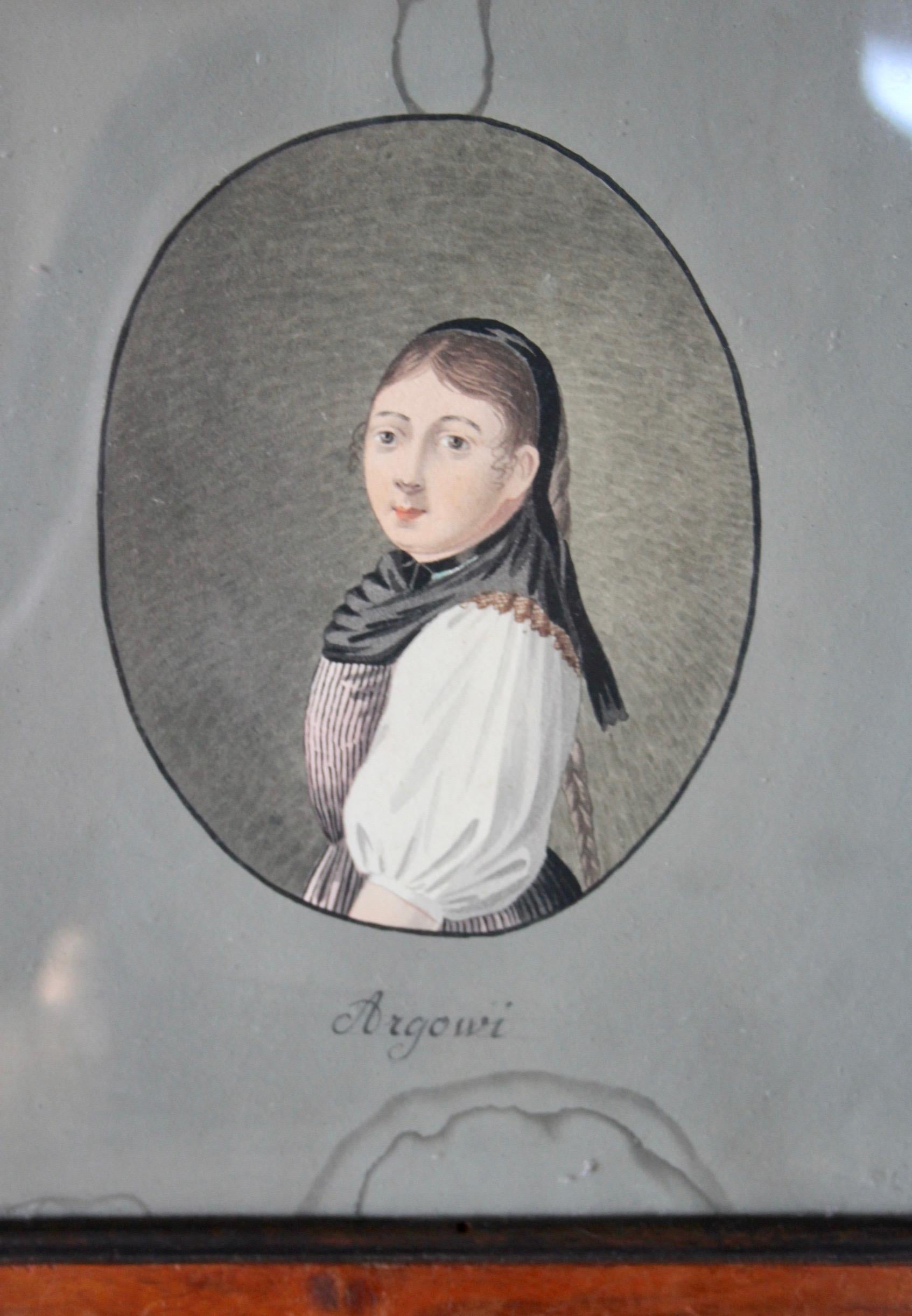 Aquarelle d'albâtre suisse Argowi de la région de l'Argovie Bon état - En vente à grand Lancy, CH