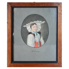 Swiss alp watercolor " Soleure "