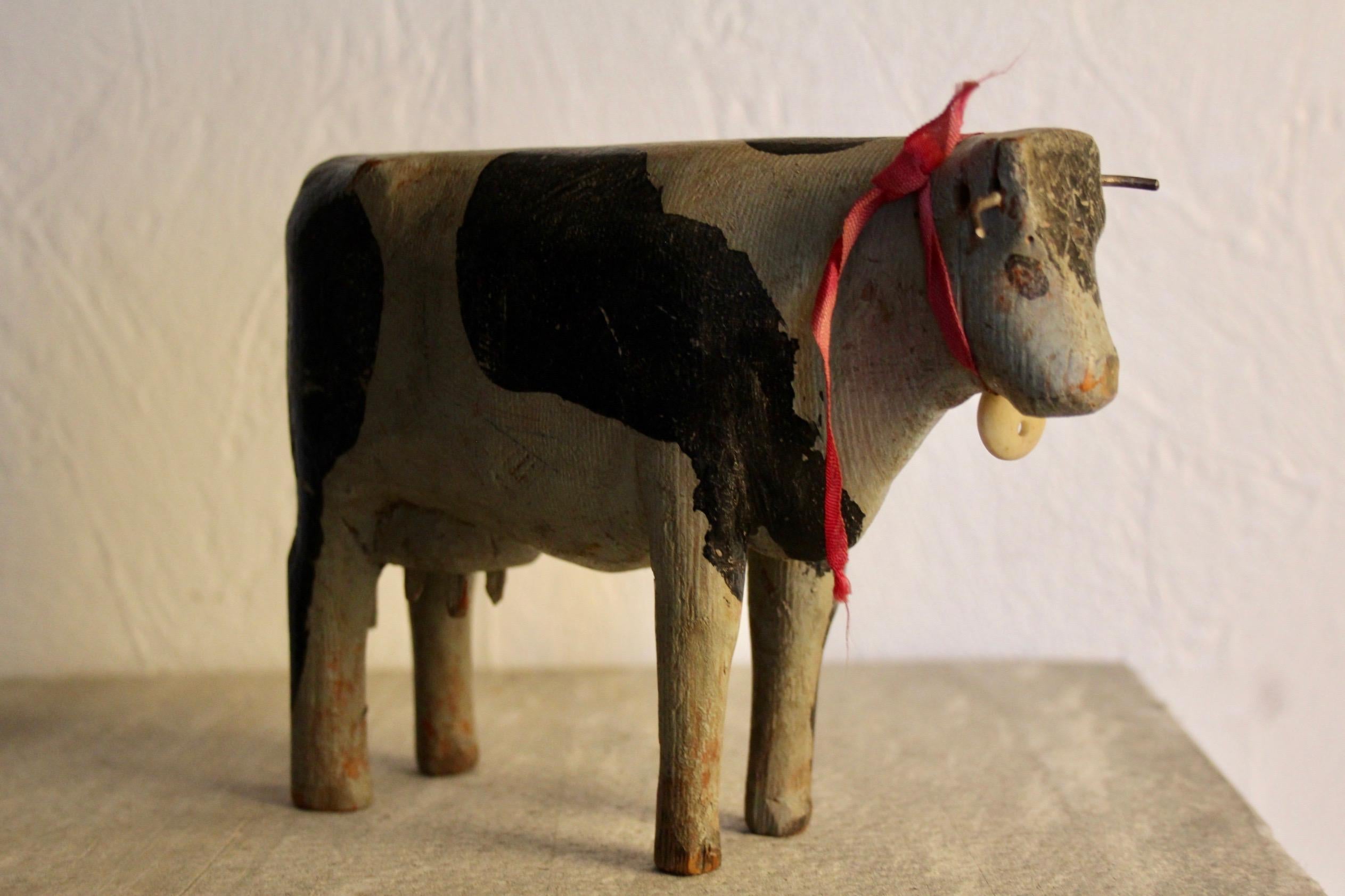 Swiss alp wood cows toys circa 1930 6