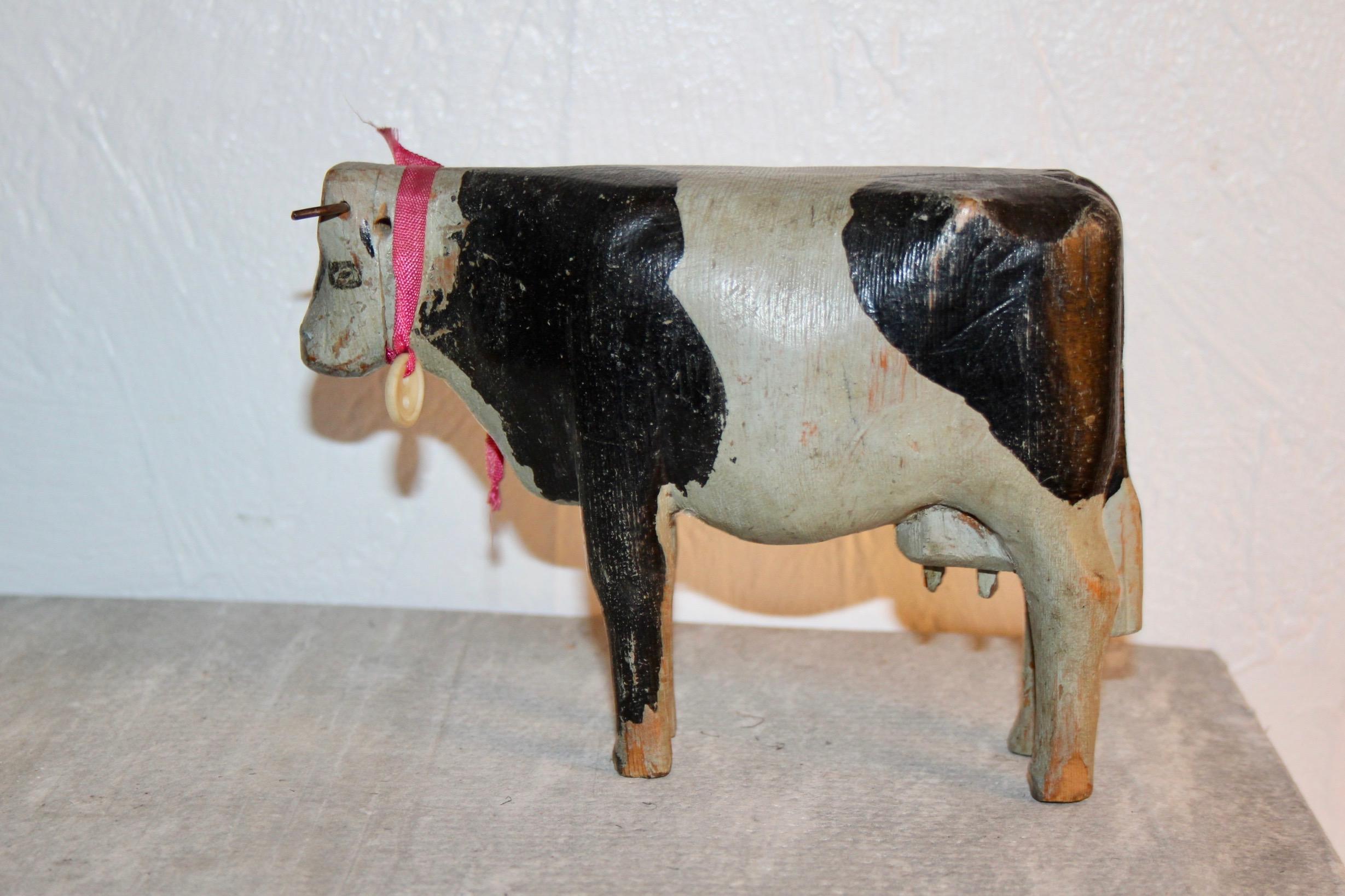 Swiss alp wood cows toys circa 1930 2