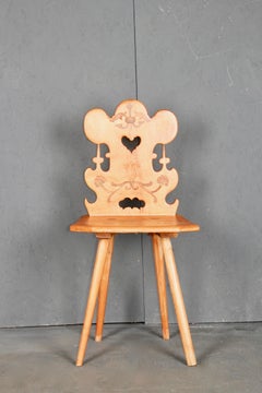 Swiss Alpine Folk Art Escabelle a 33