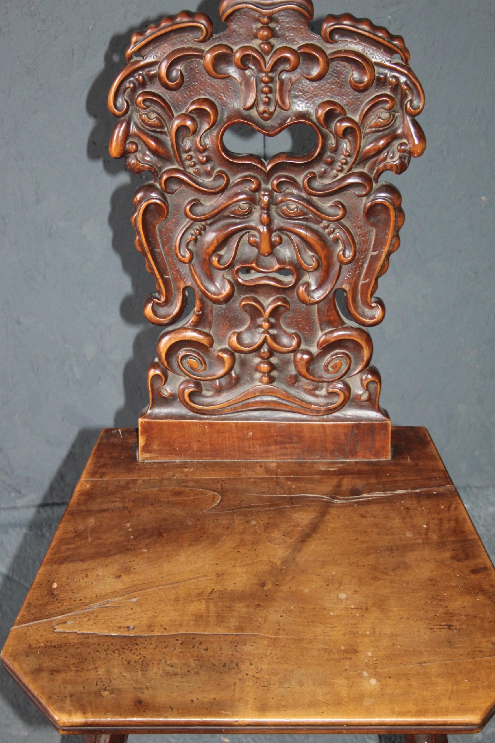 Mid-19th Century Swiss Alpine Folk Art Escabelle A4
