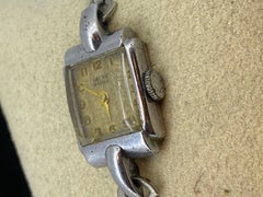 Swiss Ancre 15 Rubis Manual Rectangle Retro c1950's Ladies' Cocktail Watch