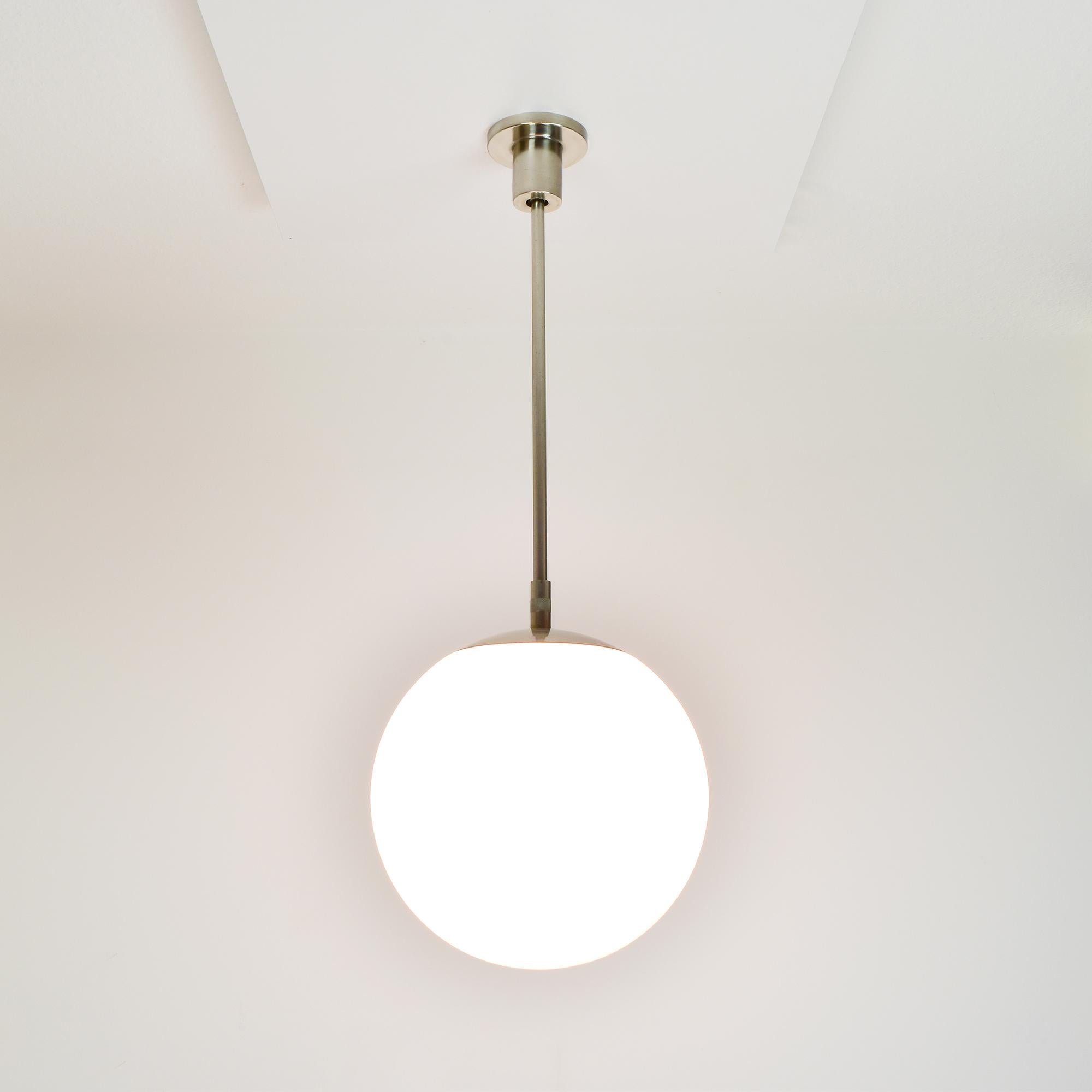 Art Deco Swiss Bauhaus Pendant Lamp by BAG Turgi - Elegant Design & Functionality For Sale
