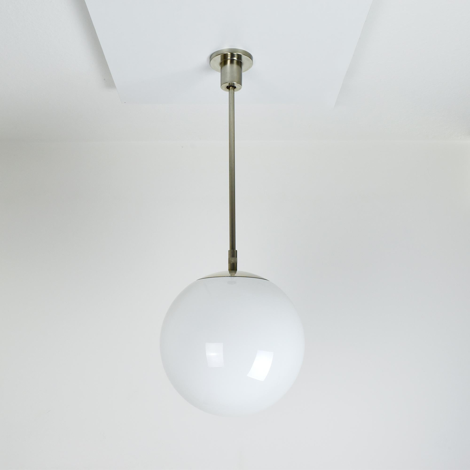 Hand-Crafted Swiss Bauhaus Pendant Lamp by BAG Turgi - Elegant Design & Functionality For Sale