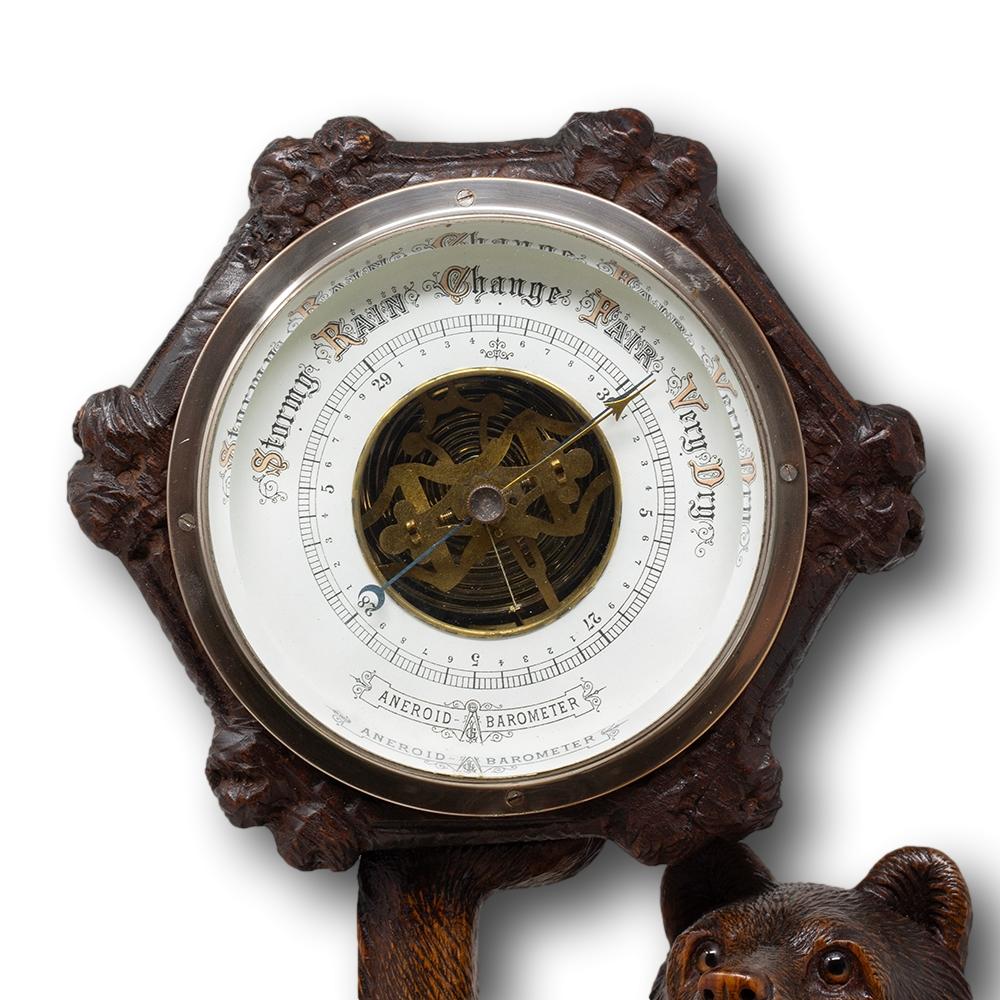 Swiss Black Forest Bear Barometer For Sale 2