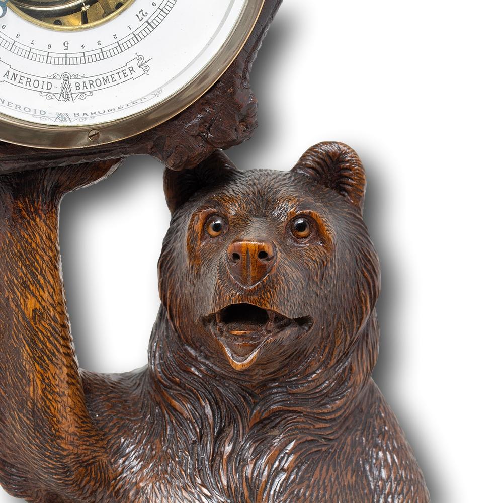 Swiss Black Forest Bear Barometer For Sale 3