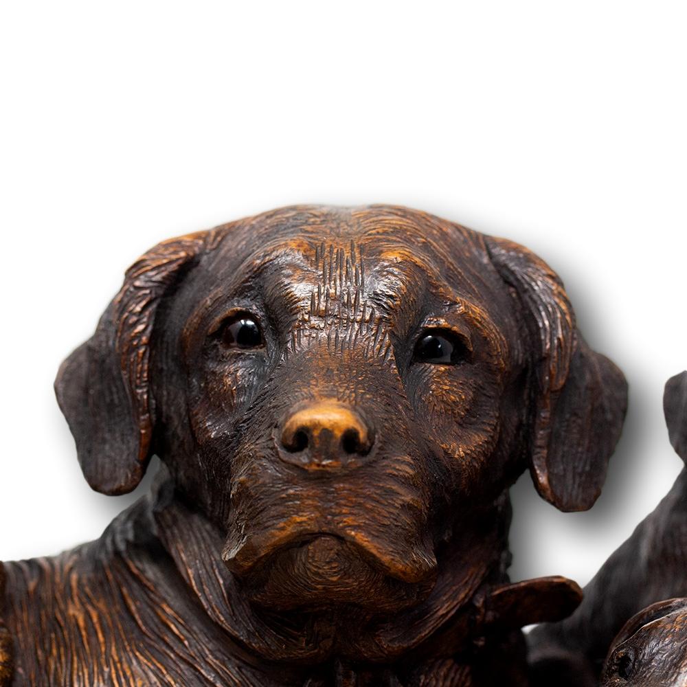 Legno Gruppo Cinofilo Svizzero Black Forest Walter Mader in vendita