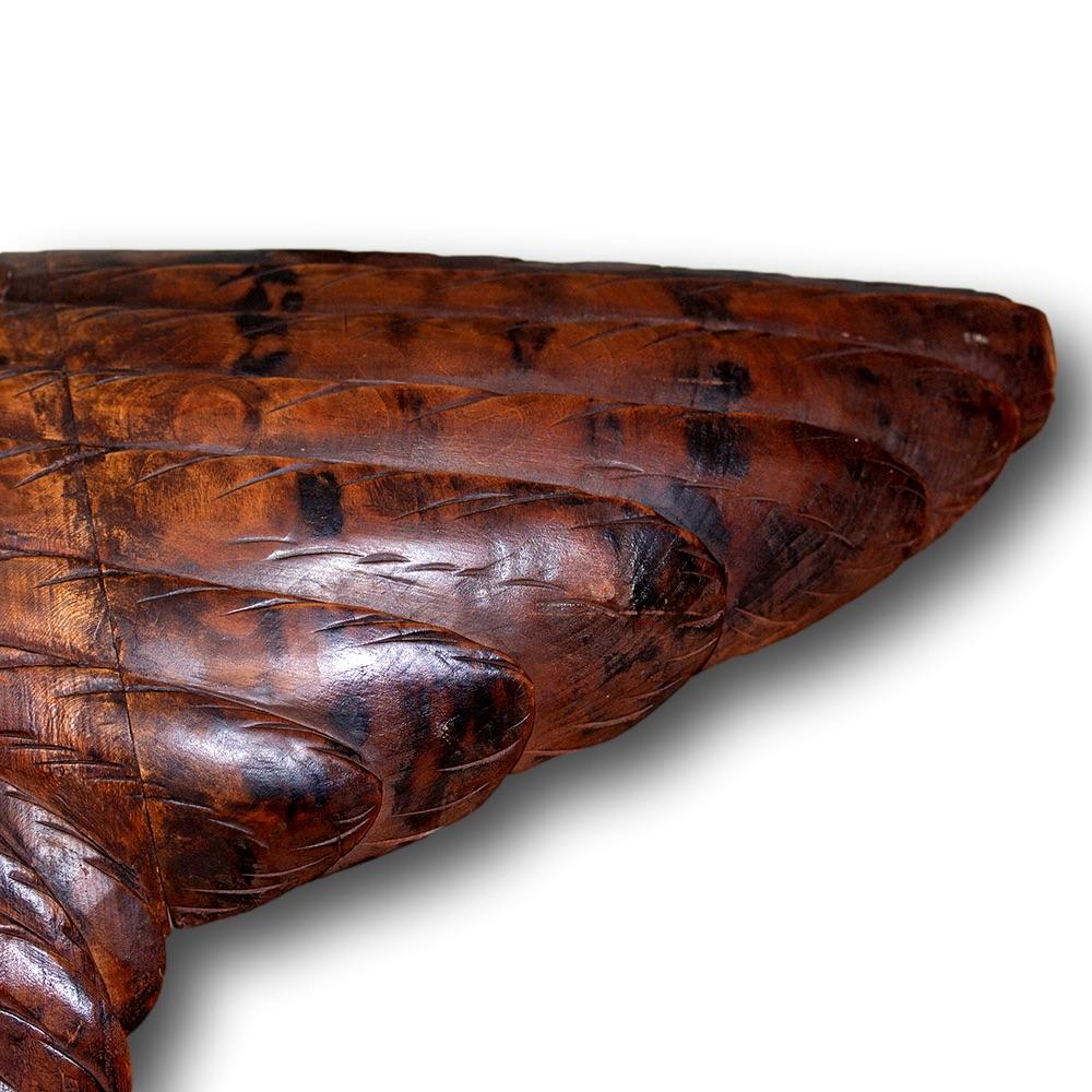 Swiss Black Forest Eagle Carving 'Taking Flight' For Sale 11