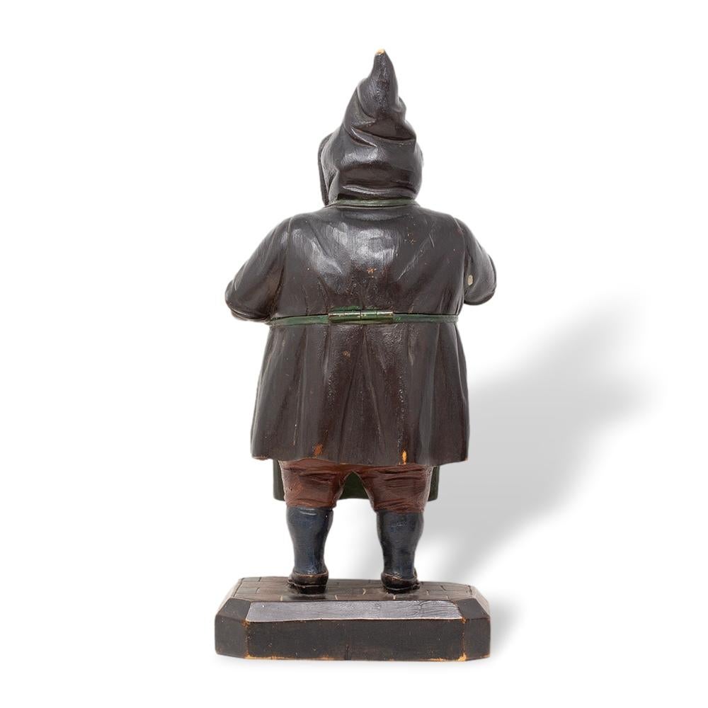 Swiss Black Forest Gnome Tobacco Jar For Sale 1