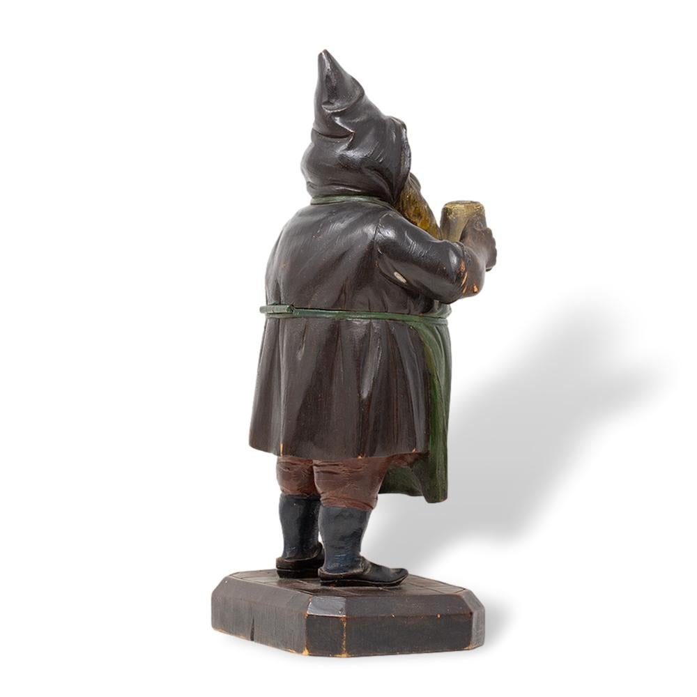 Swiss Black Forest Gnome Tobacco Jar For Sale 2