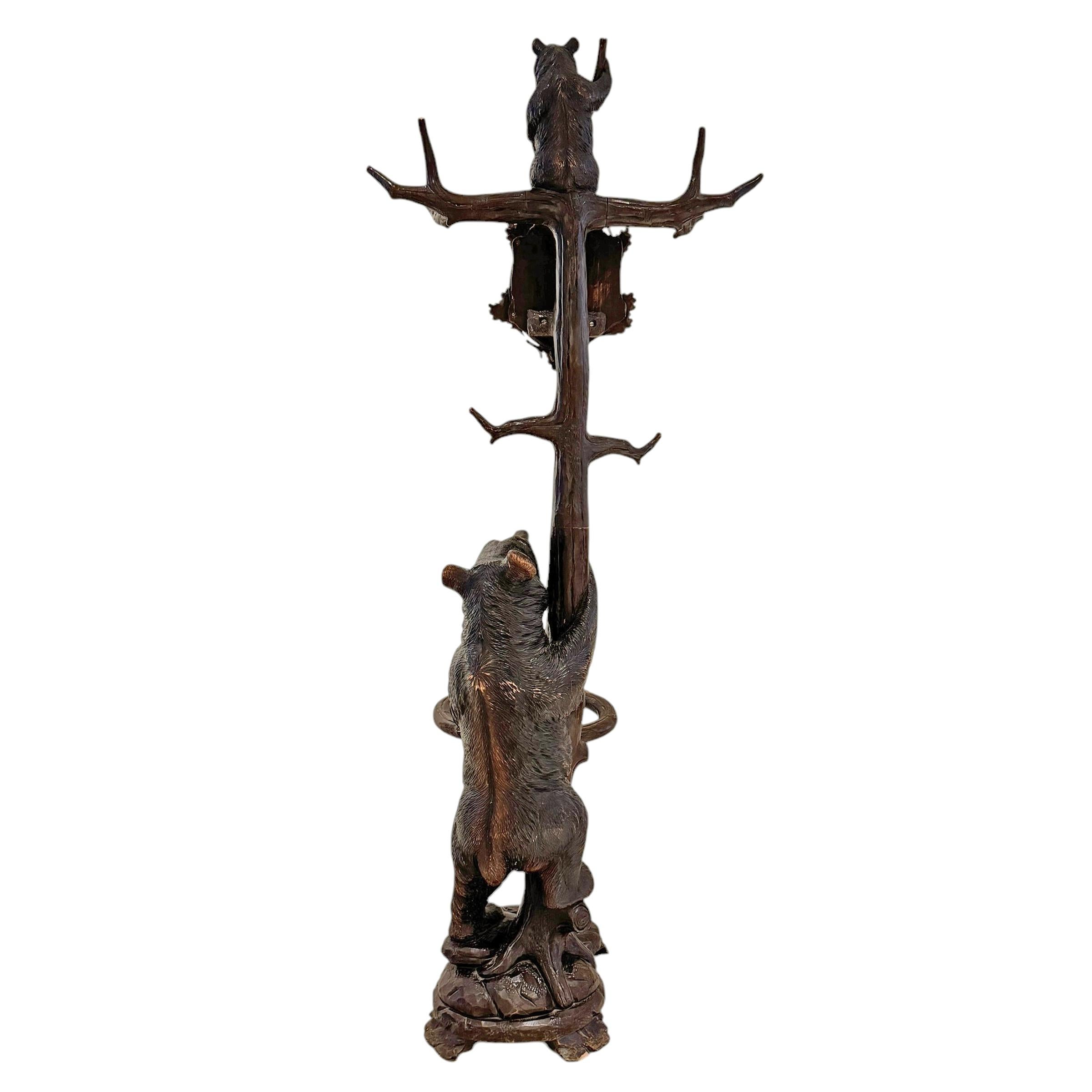 Swiss Black Forest Hall Tree by Seilar-Brawant, c. 1900 en vente 4