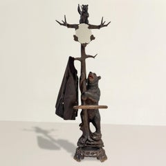 Swiss Black Forest Hall Tree by Seilar-Brawant, c. 1900