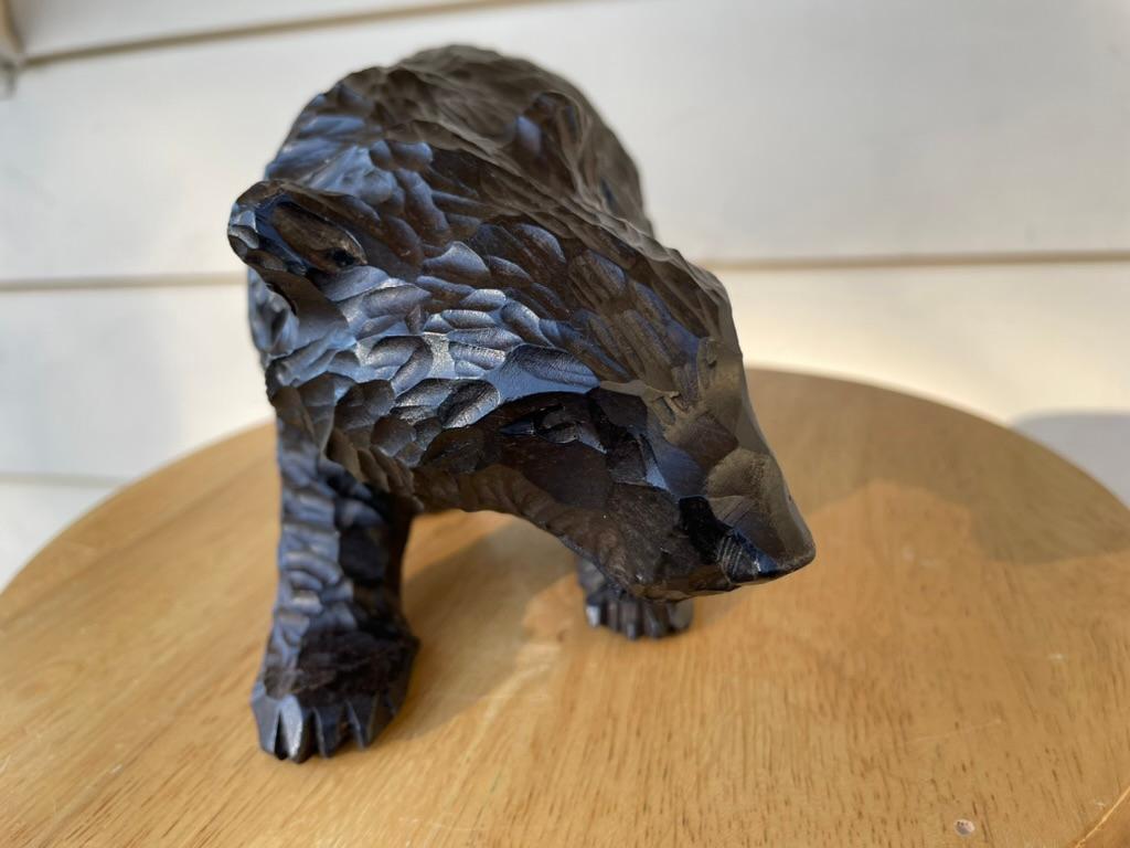 Swiss Black Forest Hand Carved Bear, circa 1900 For Sale 10