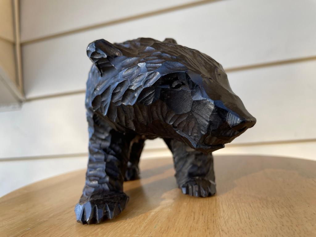 Swiss Black Forest Hand Carved Bear, circa 1900 For Sale 11