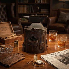 Swiss Black Forest Tobacco Jar in the Form of a Blacksmith’s Anvil