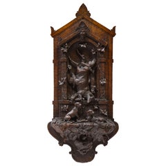 Swiss 'Black Forest' Wall Hanging, Early 20th Century
