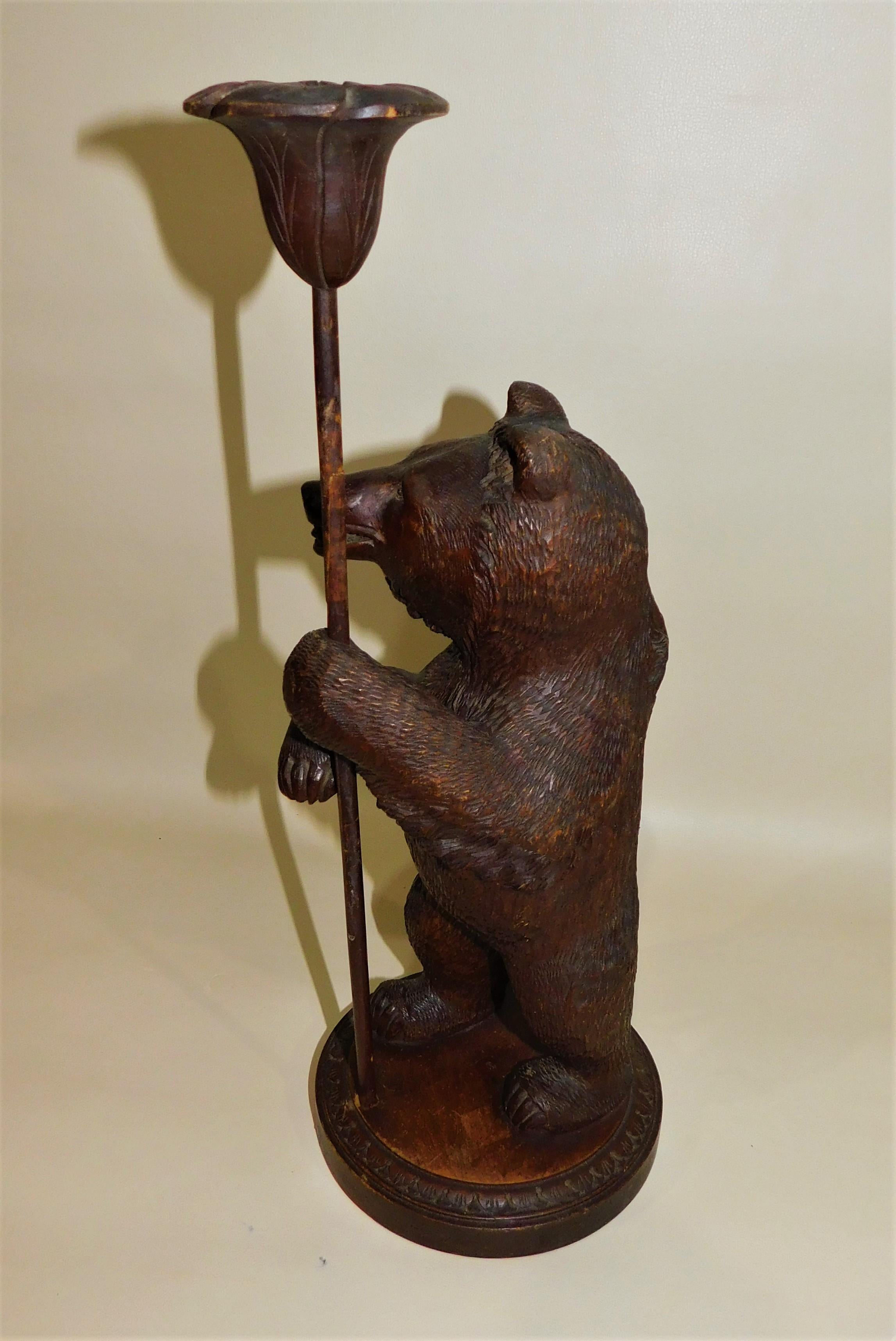 bear candle holder