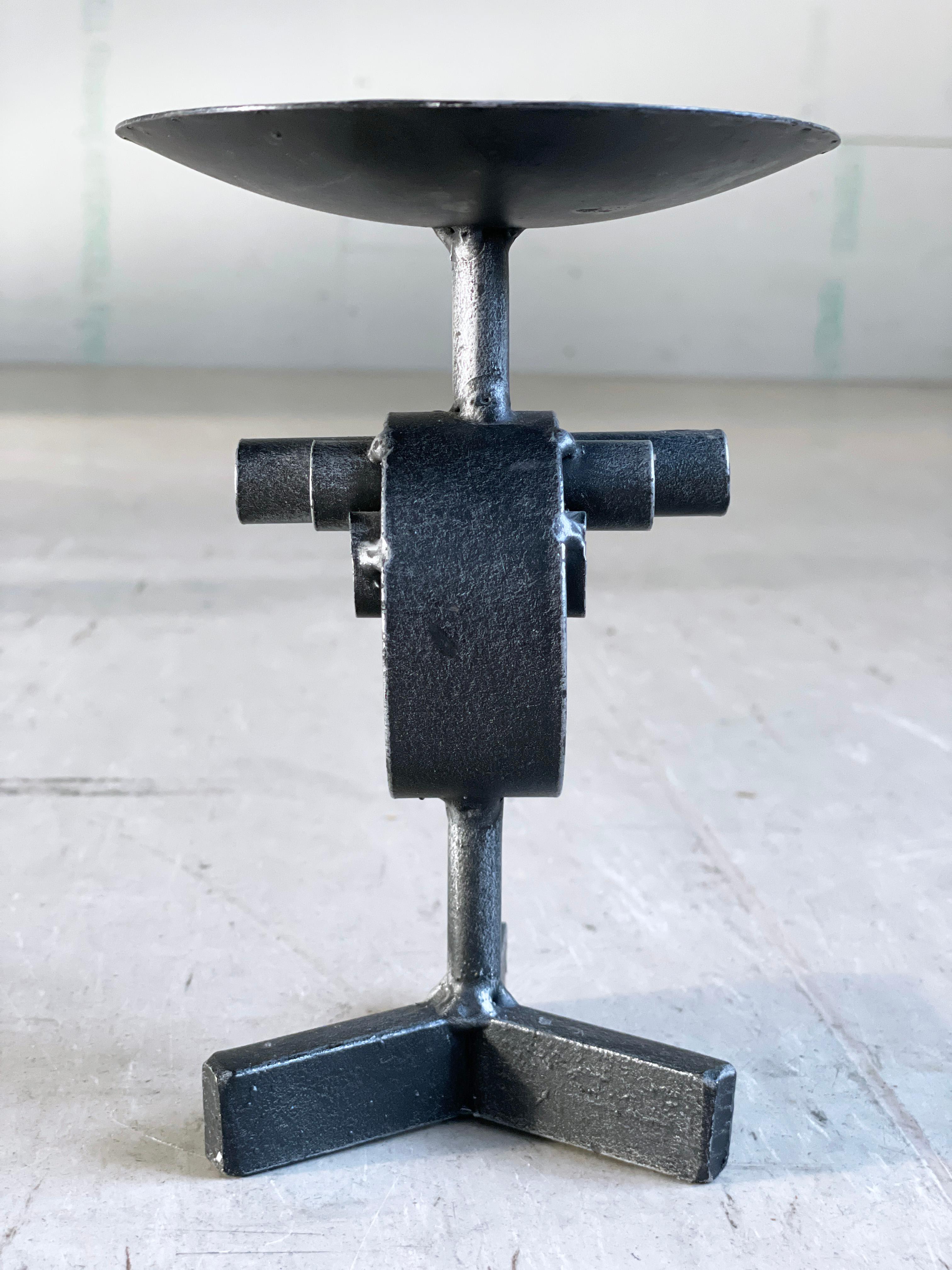 Swiss Brutalist Candle Holder, 1960's For Sale 6