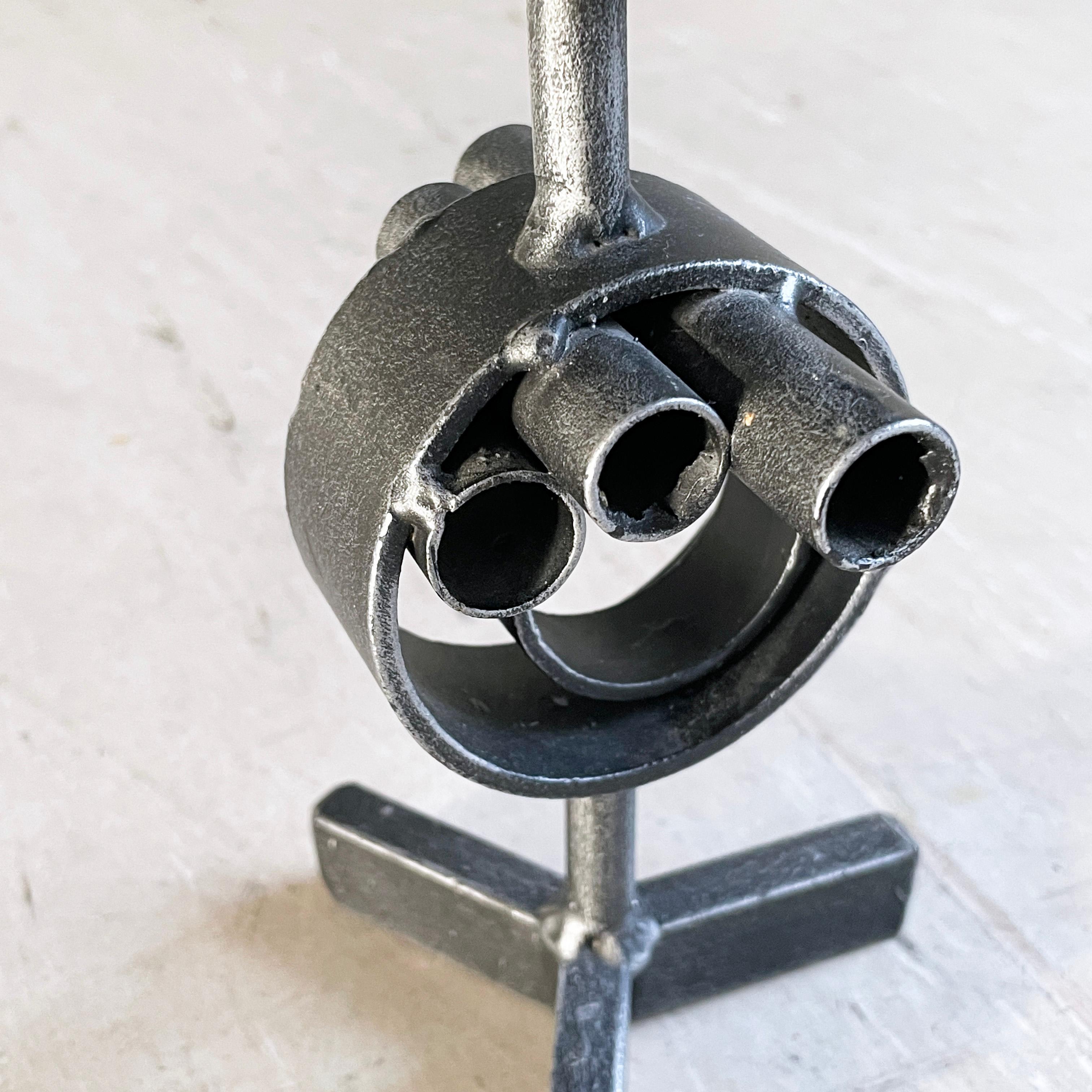 Swiss Brutalist Candle Holder, 1960's For Sale 8