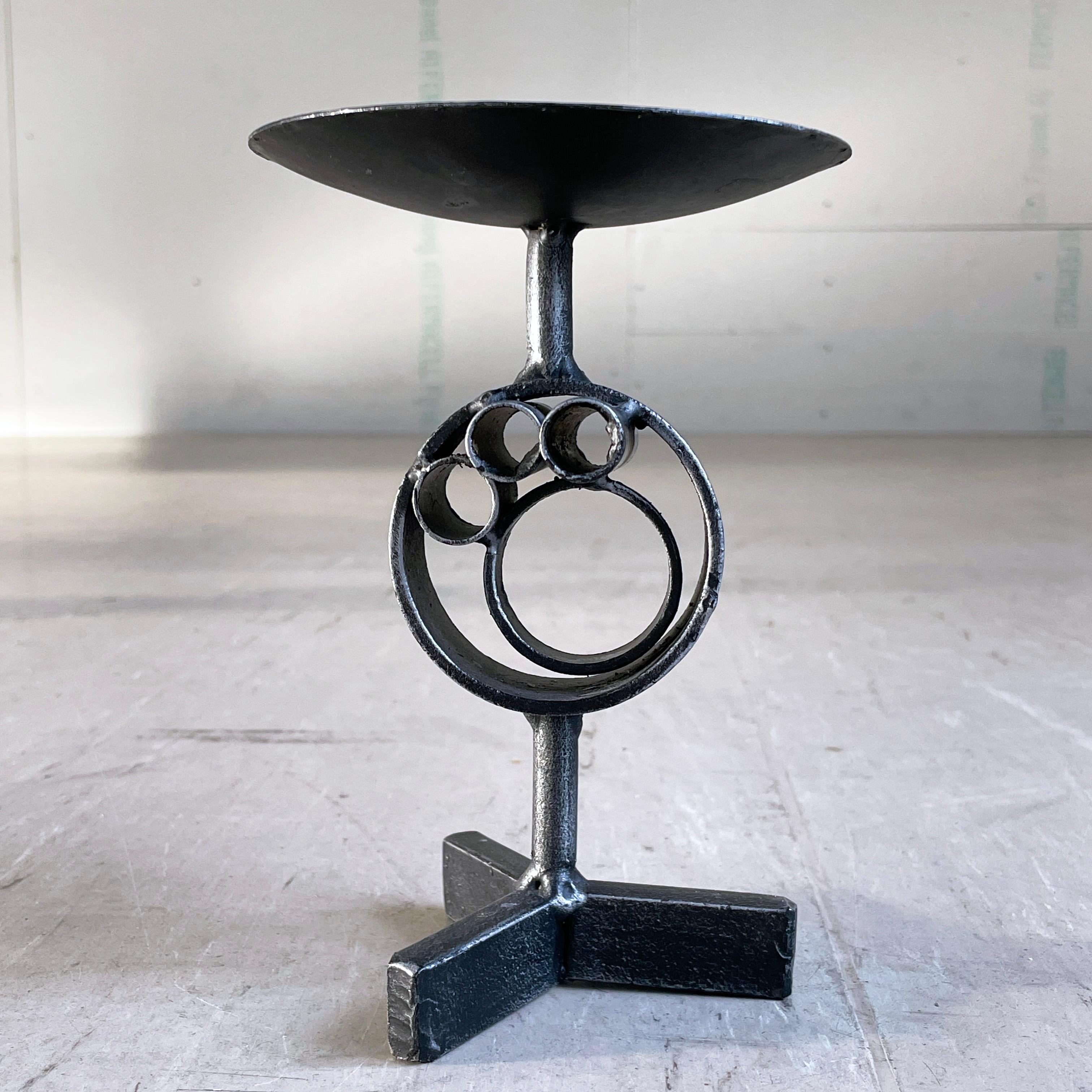 Swiss Brutalist Candle Holder, 1960's For Sale 10