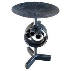 Schweizer Brutalistischer Kerzenständer, 1960er Jahre