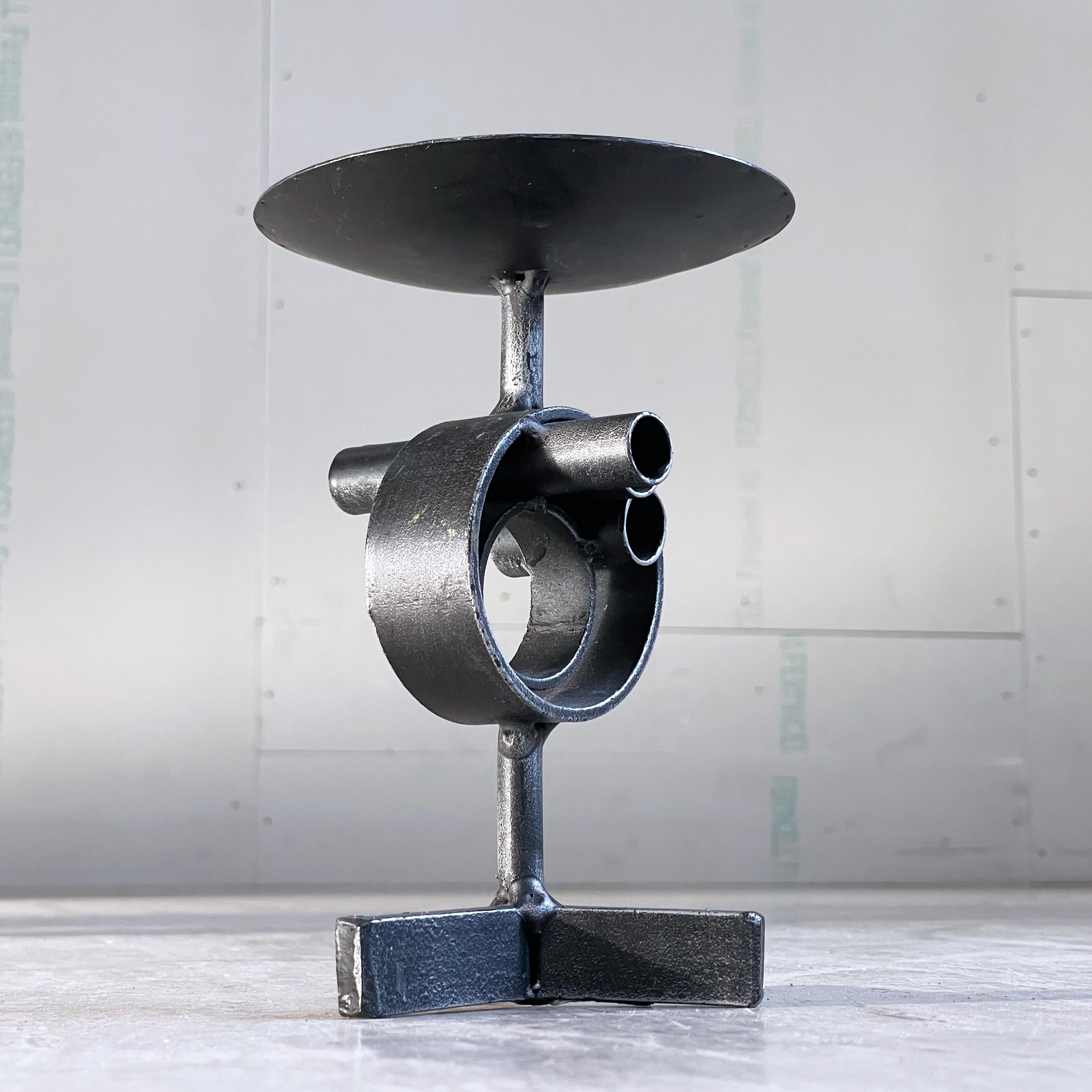 Mid-20th Century Swiss Brutalist Candle Holder, 1960's For Sale