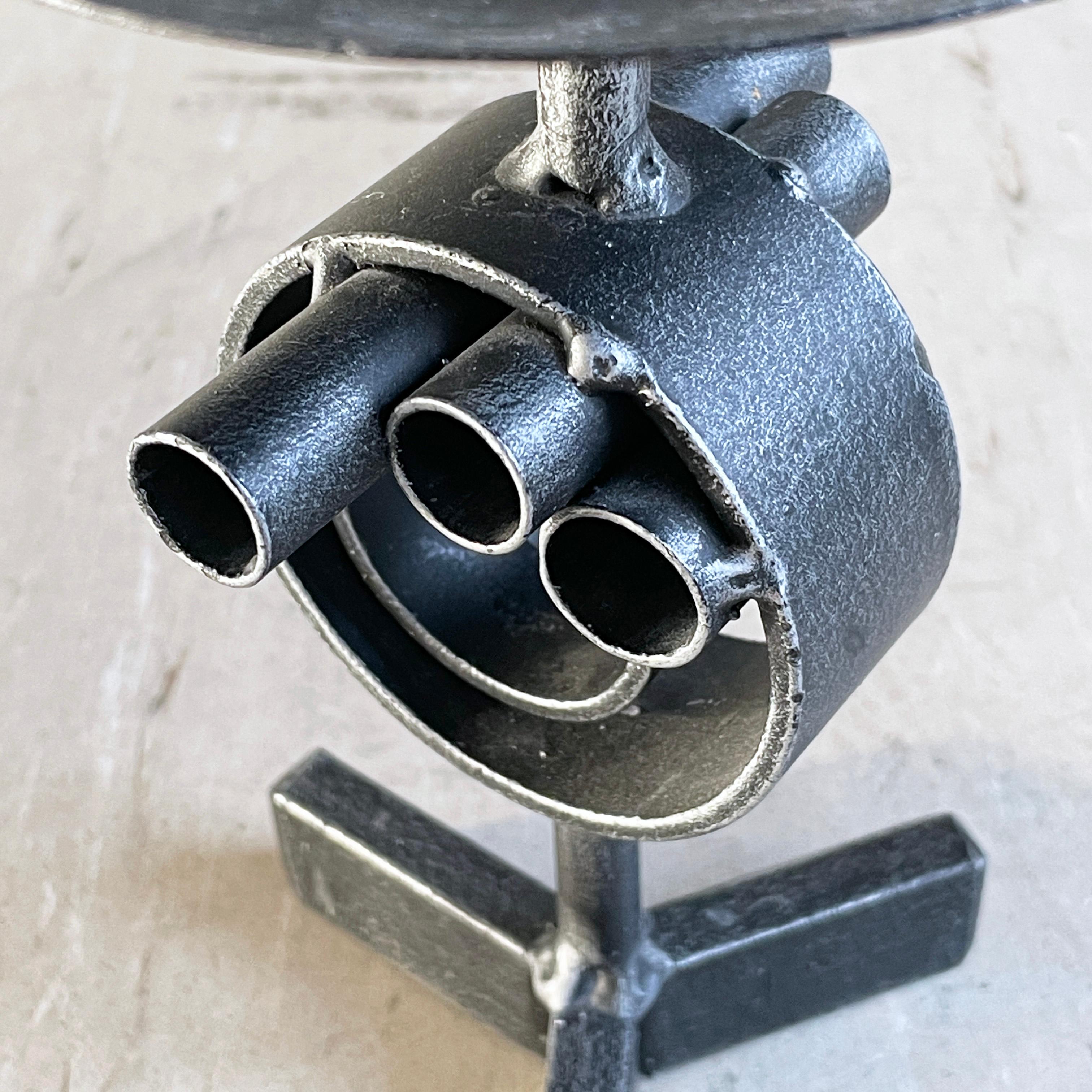 Swiss Brutalist Candle Holder, 1960's For Sale 1