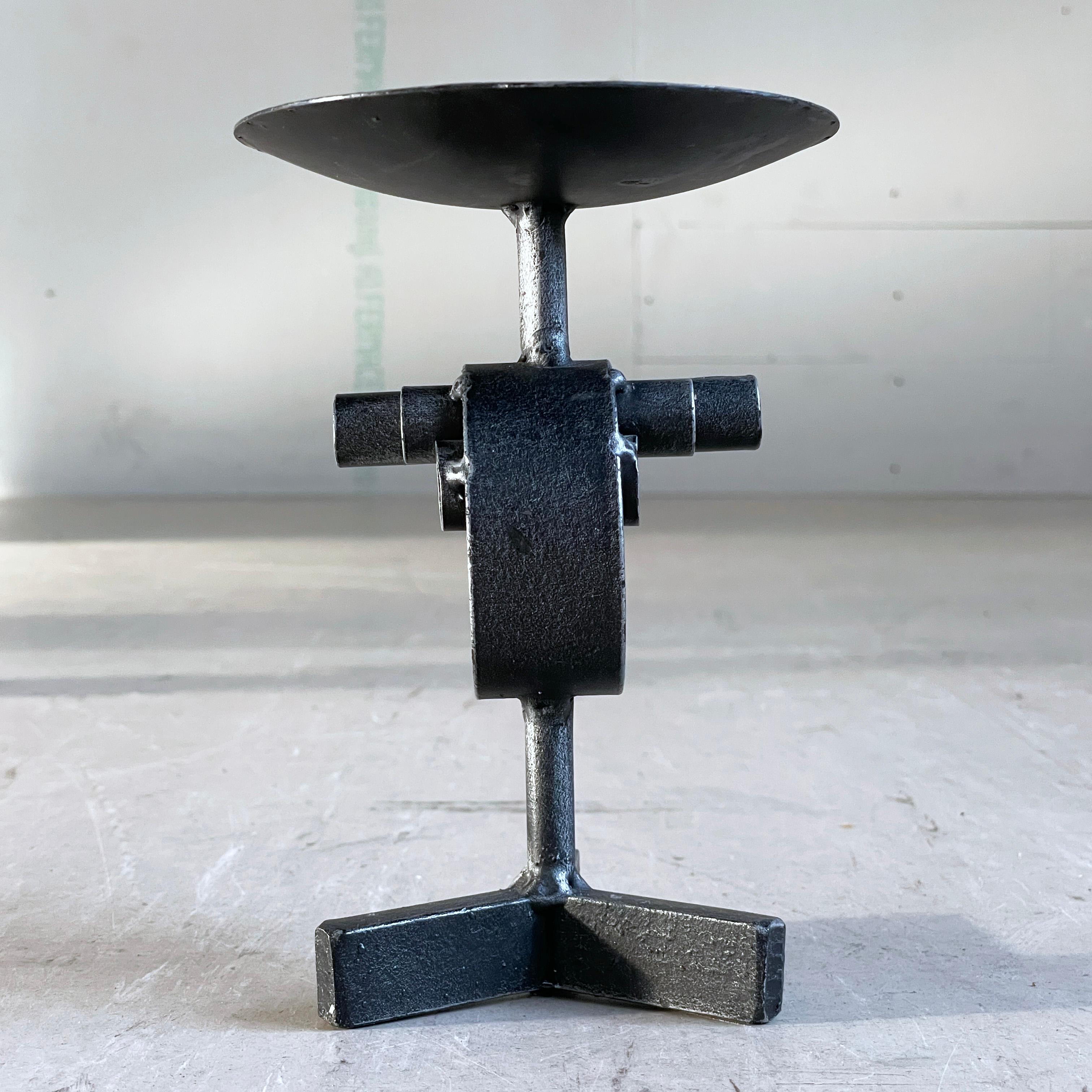 Swiss Brutalist Candle Holder, 1960's For Sale 3
