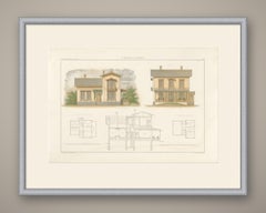 Villa “Swiss Chalet” di Springer, stampa di architettura olandese, Leliman, 1865-1866