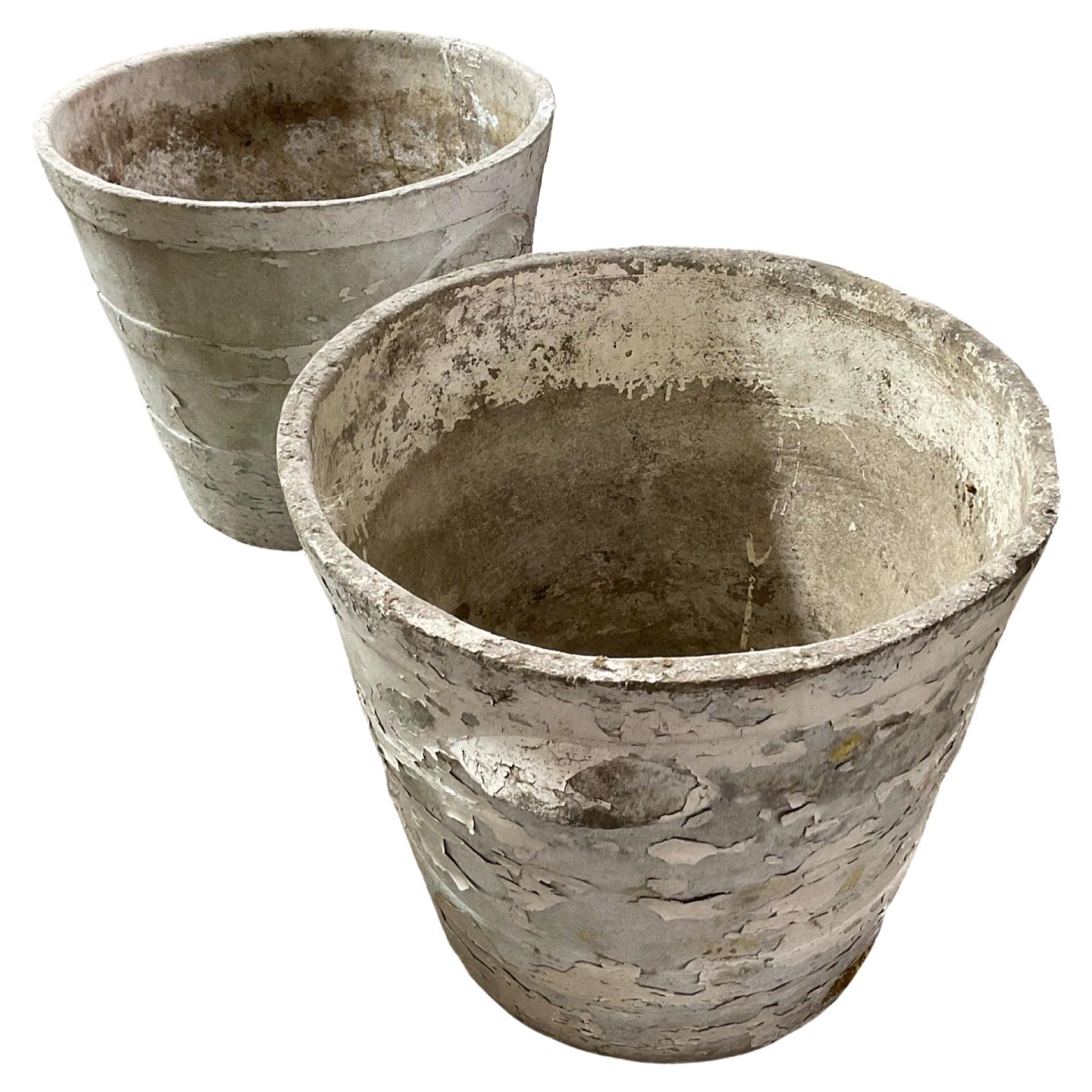 Swiss Concrete Planters by Willy Guhl For Sale