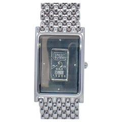 Swiss Credit Suisse 1g 999.5 Purity Platinum Ingot Classic Watch