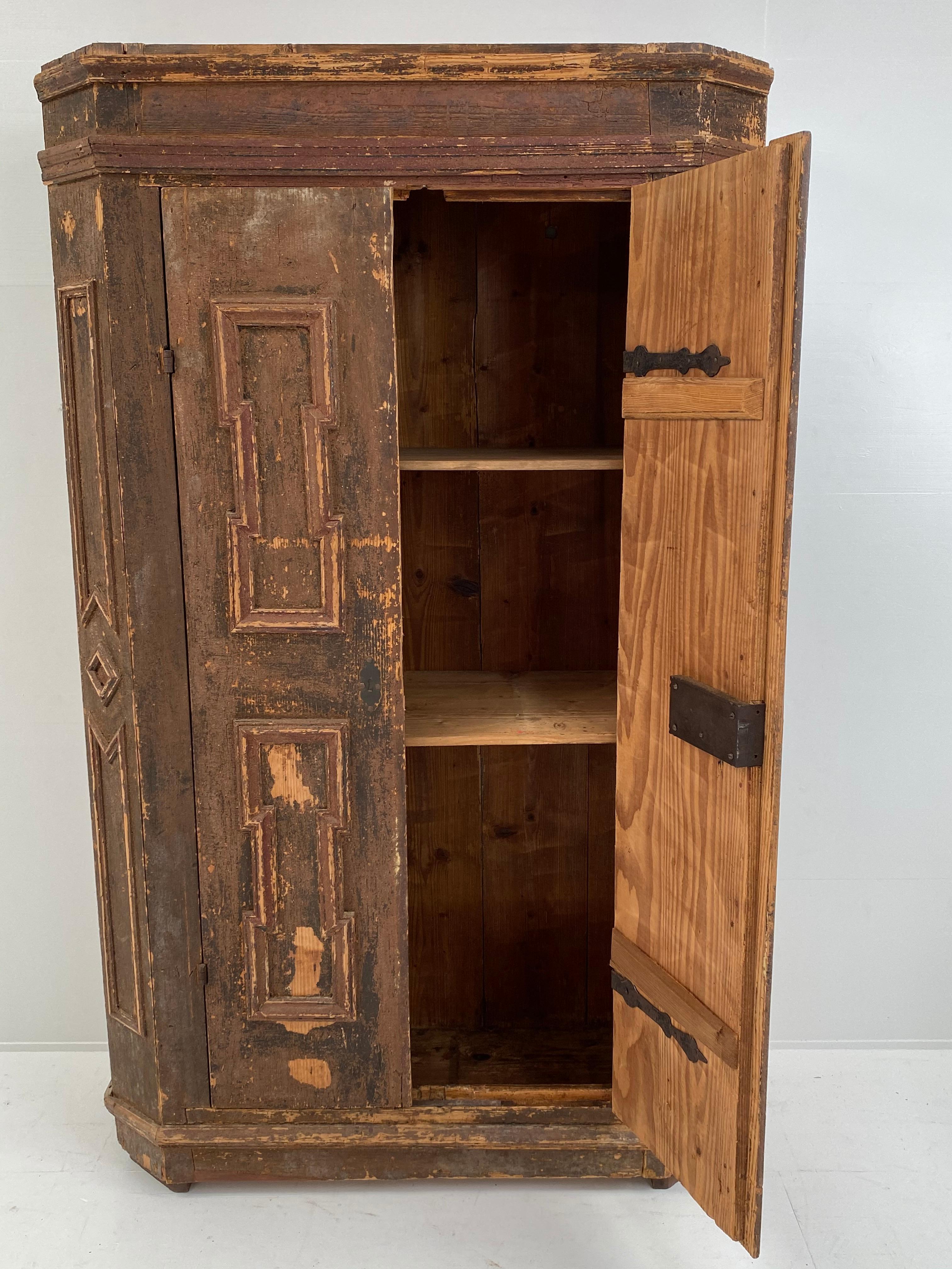 Swiss Cupboard, Patinated For Sale 7
