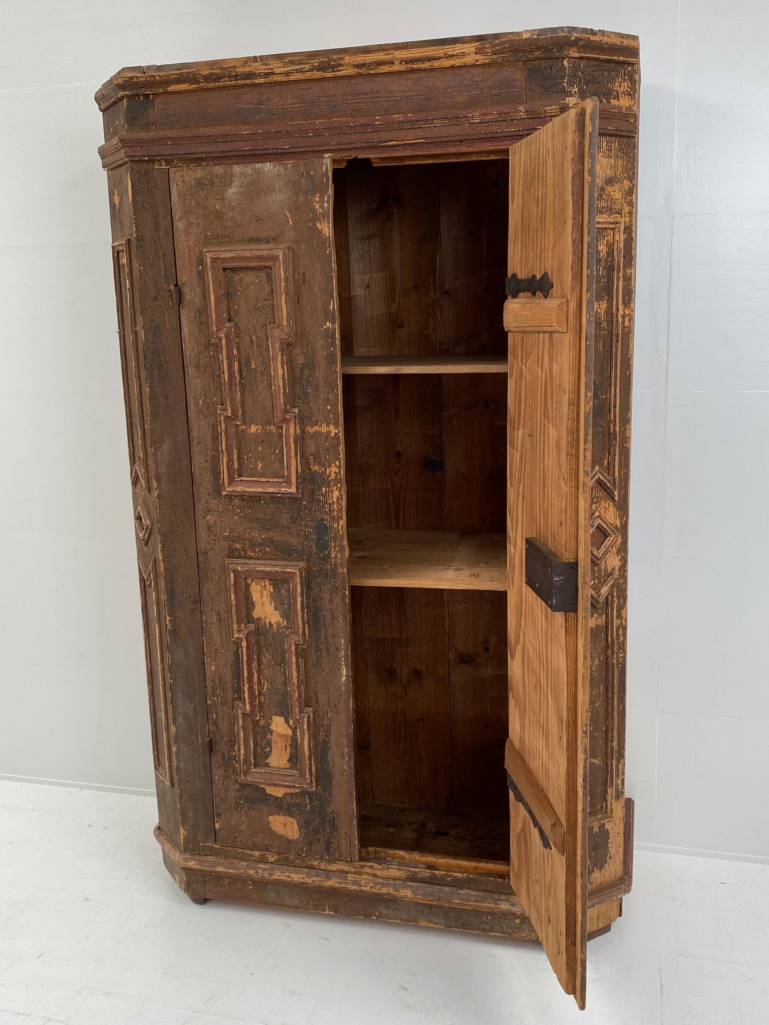 Swiss Cupboard, Patinated For Sale 9