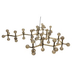 Swiss Design Classic Atomic Chandelier by Haussmann for Swisslamps Int, 1960s