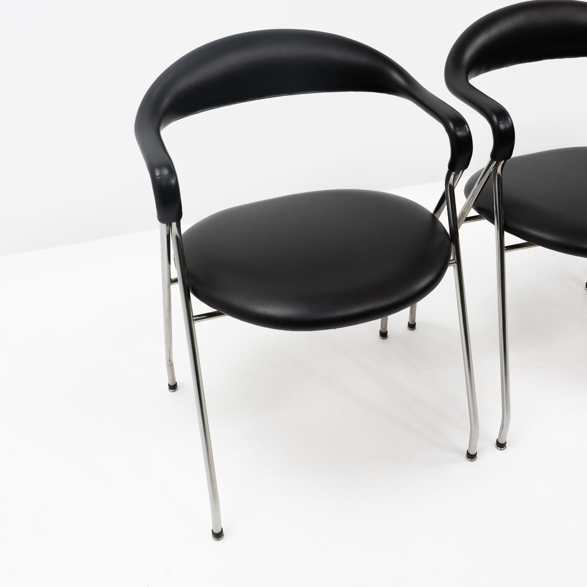 Swiss Design Classic Hans Eichenberger Saffa Chairs, Set of Four, 1980s For Sale 7