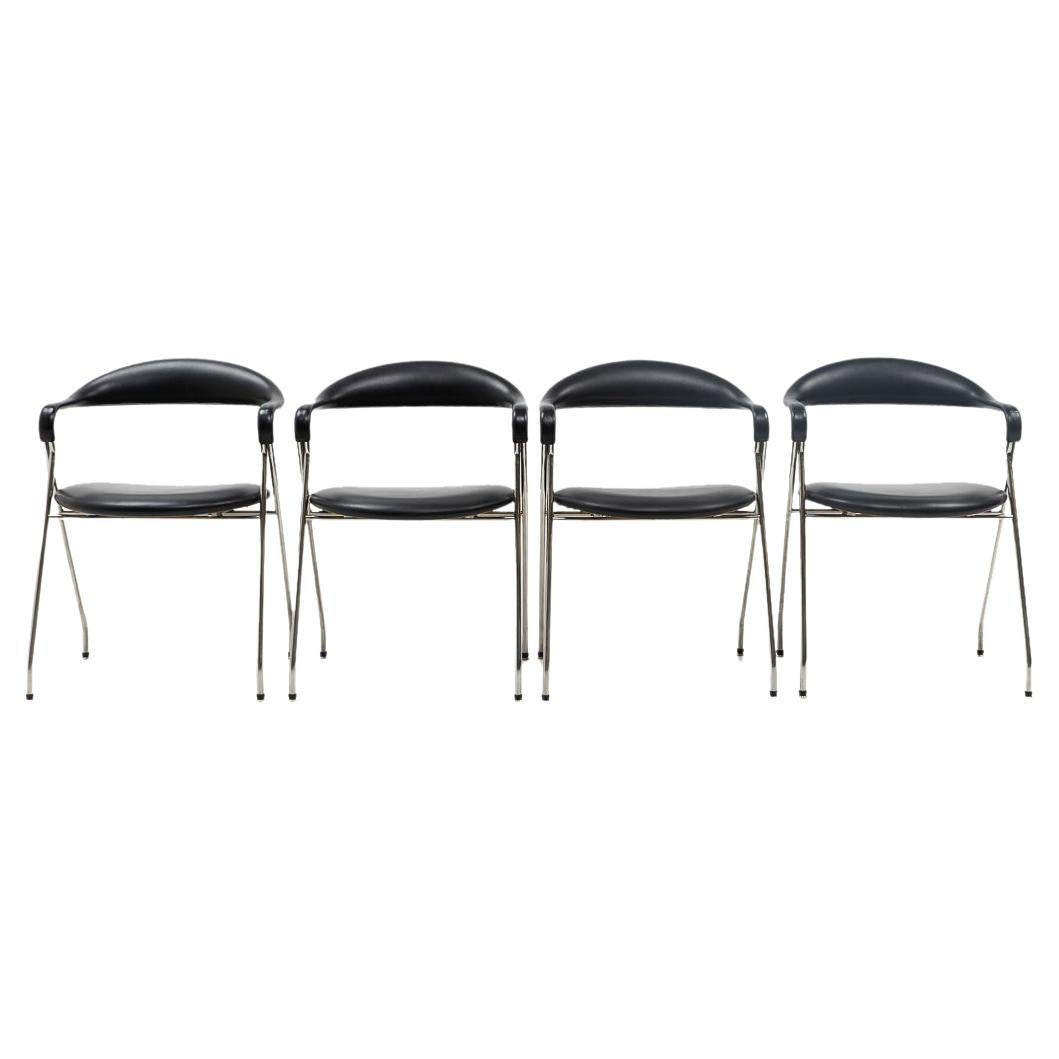 Swiss Design Classic Hans Eichenberger Saffa Chairs, Set of Four, 1980s For Sale