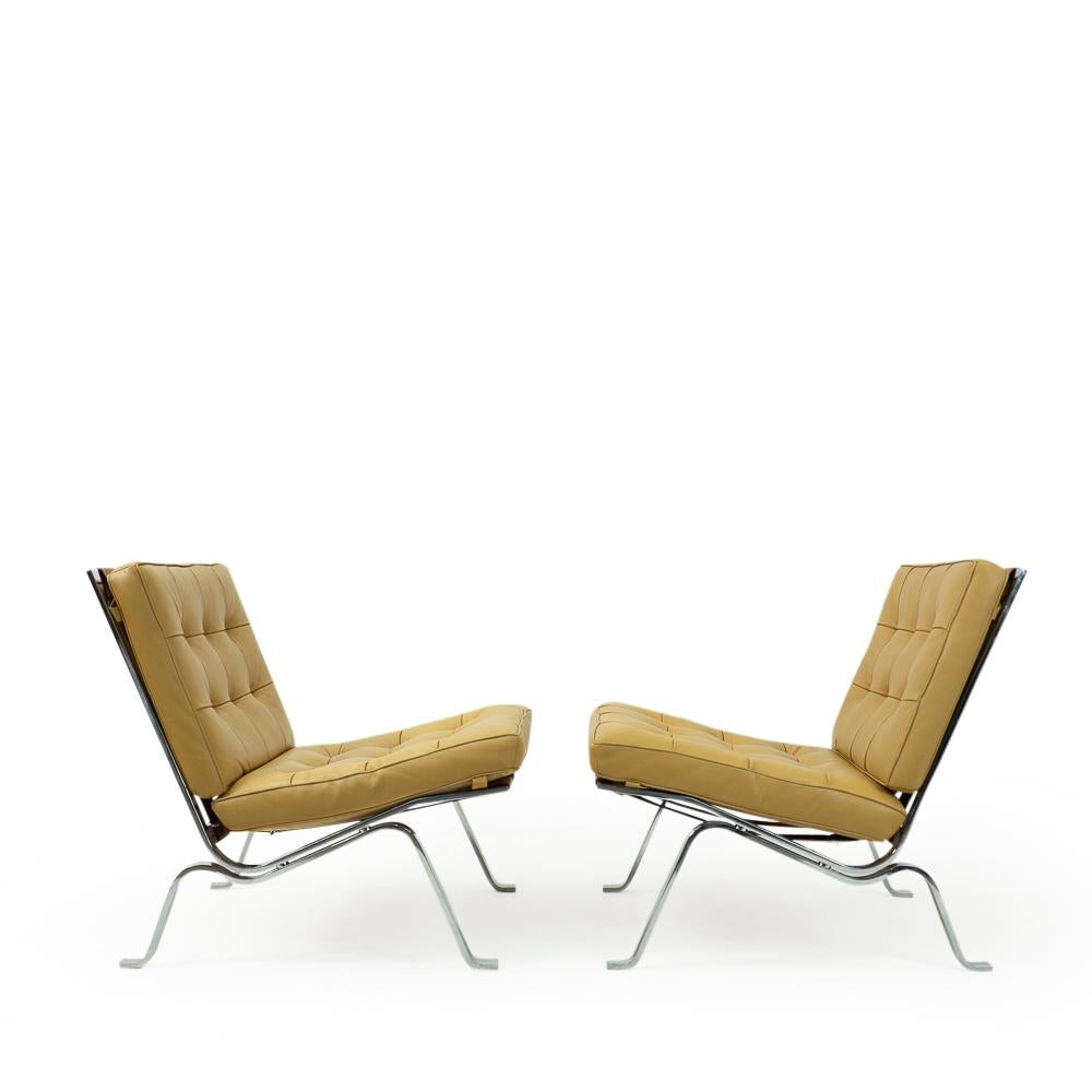 Mid-Century Modern Swiss De Sede RH-301 Lounge Chairs by Robert Haussmann, 1960s, Set No 1