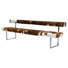 Used Swiss Design Permesso Bench in cowhide, by Girsberger - 2000s