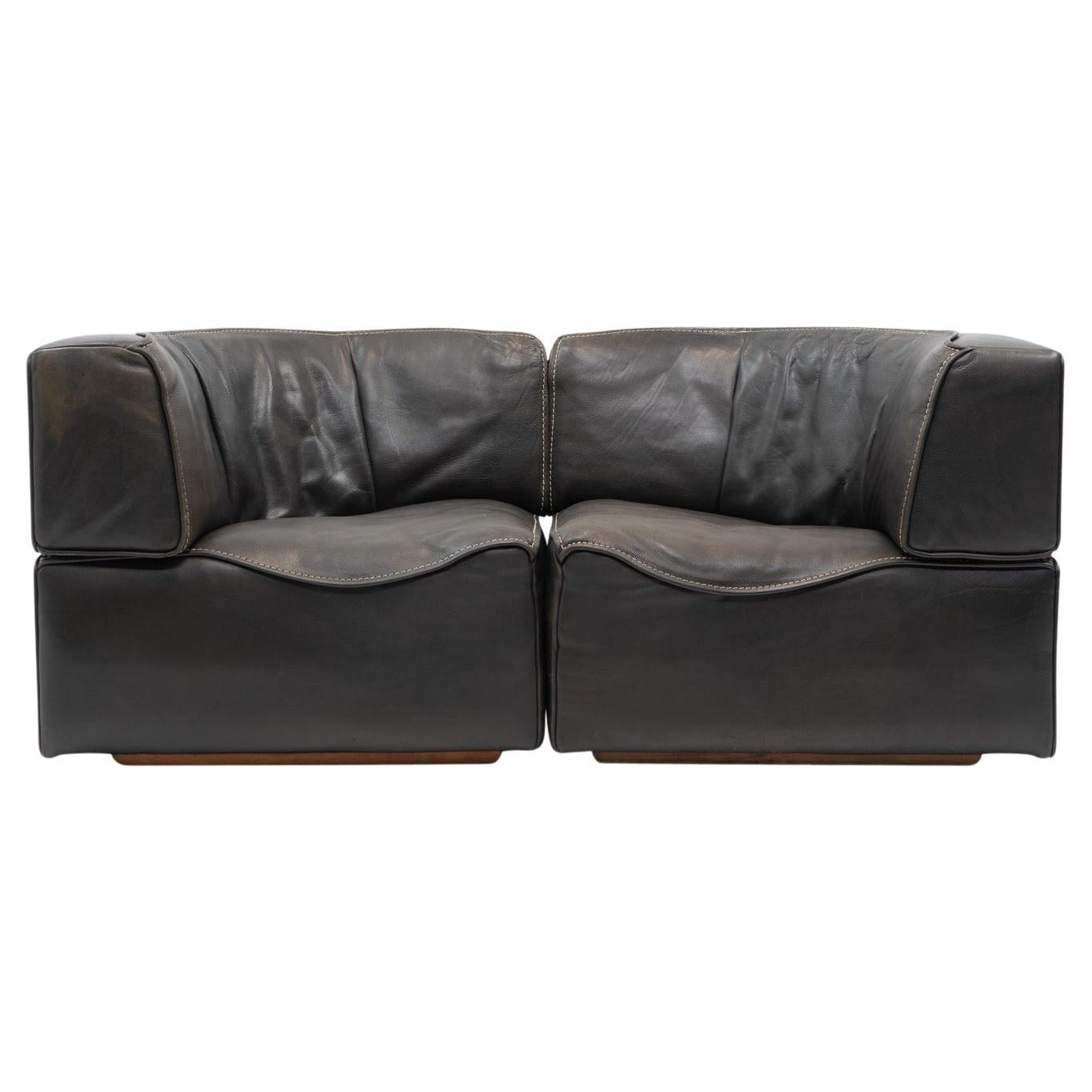Swiss Design Vintage De Sede DS-15 Settee, 1970s For Sale