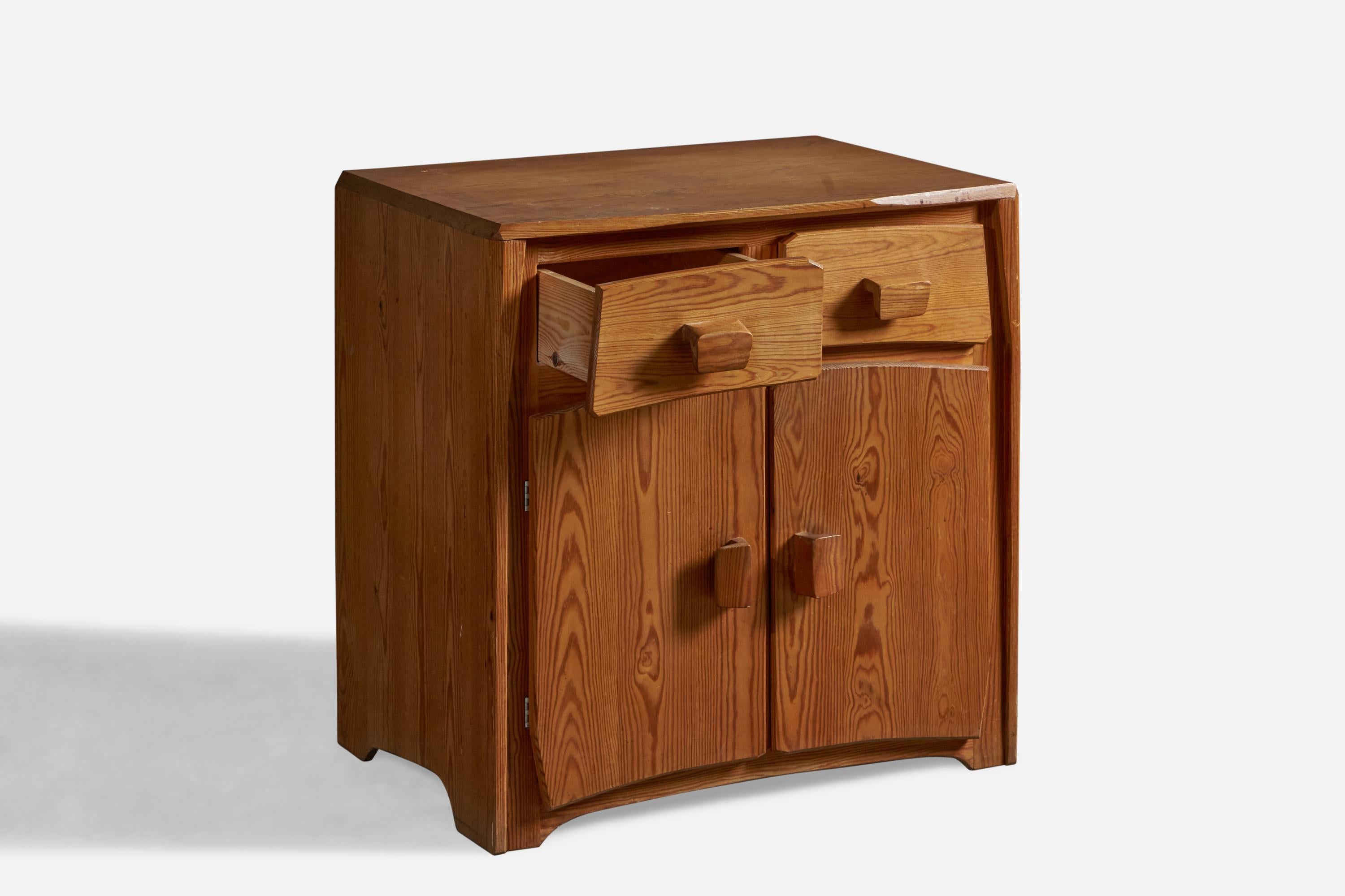 Modern Swiss Designer, Cabinet, Pine, Switzerland, 1930s For Sale