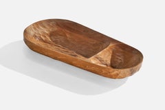 Diseñador Suizo, Plato, Madera, Suiza, Años 60