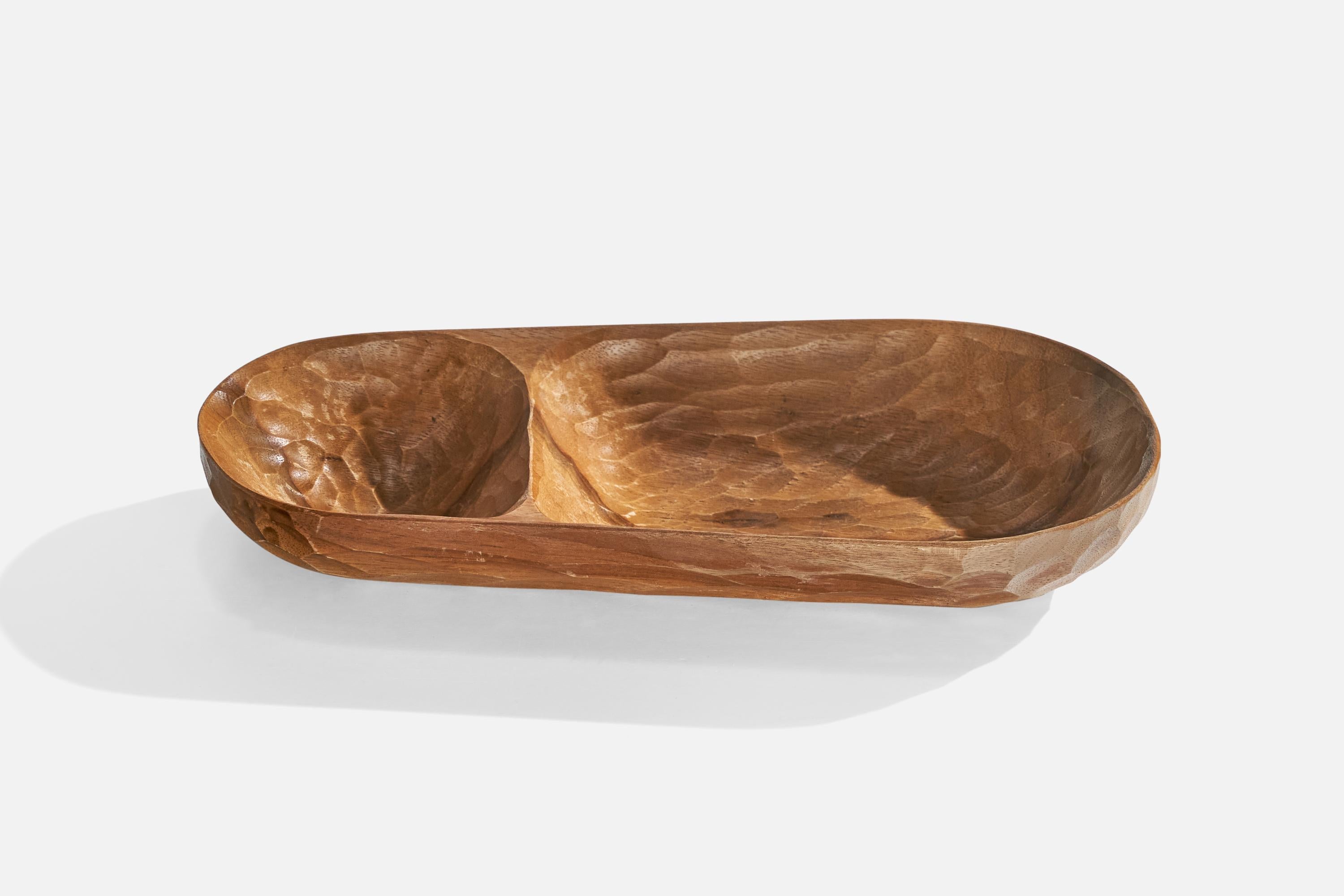 Schweizer Designer, Schale, Holz, Schweiz, 1960er Jahre (Schweizerisch) im Angebot
