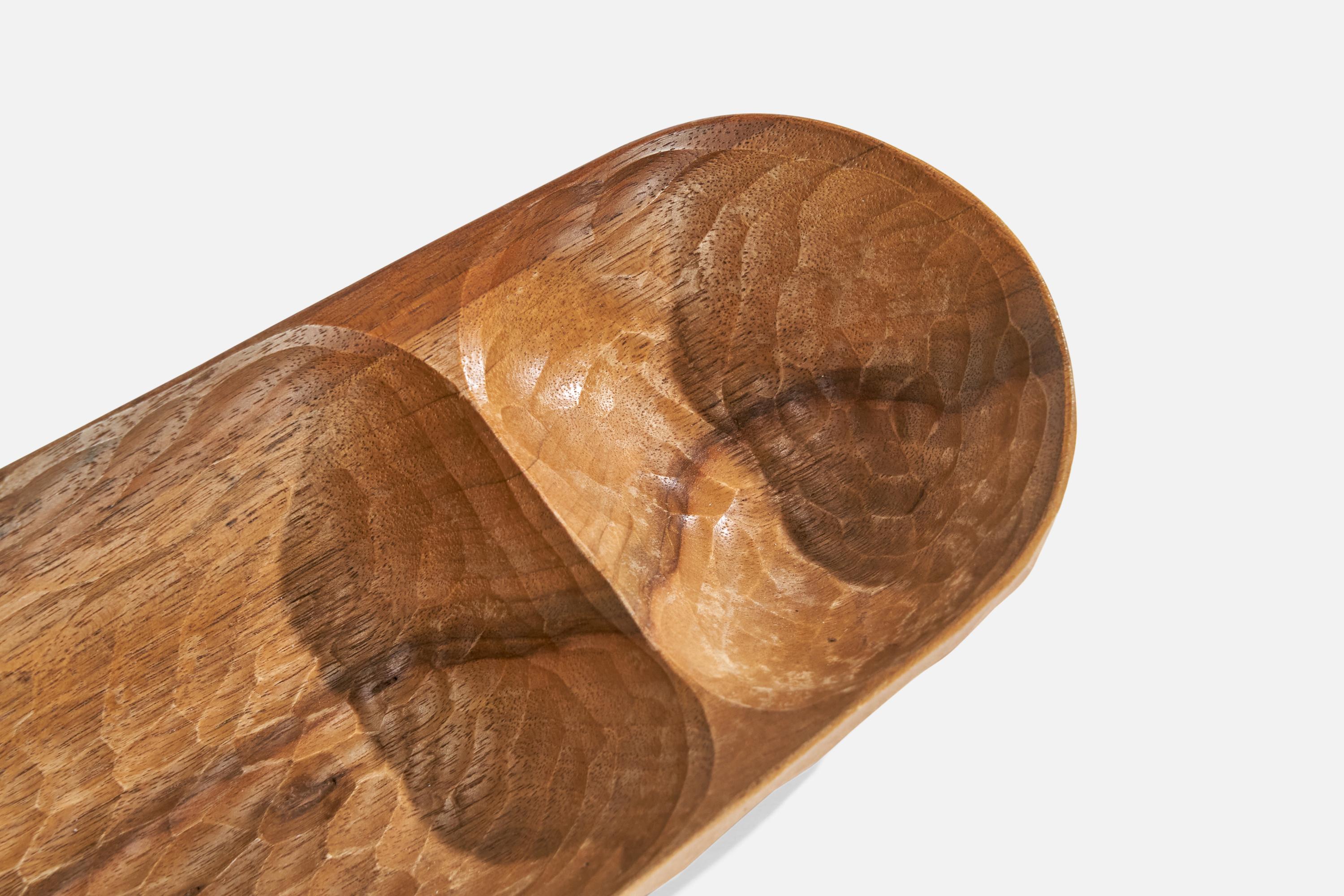 Schweizer Designer, Schale, Holz, Schweiz, 1960er Jahre im Angebot 2